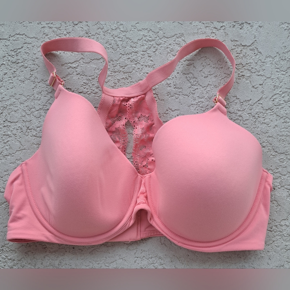 Soma Pink Lace Racerback Bra